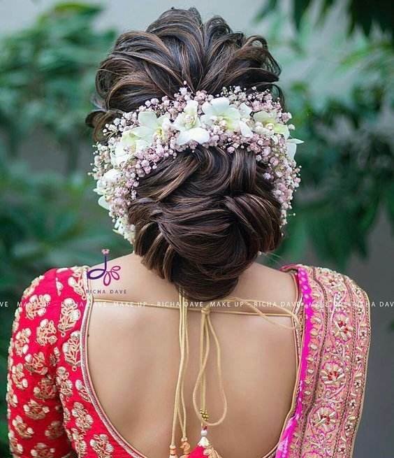 Indian Bun Hairstyles for Weddings