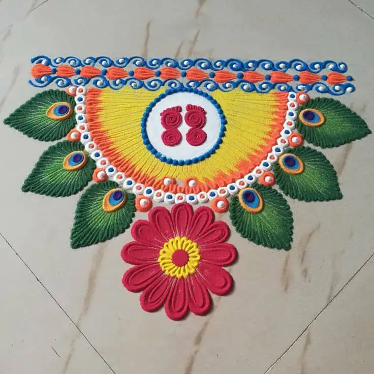 Traditional Wedding Rangoli Designs