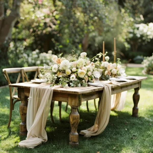 Floral Decor Ideas - Floral Table Runners