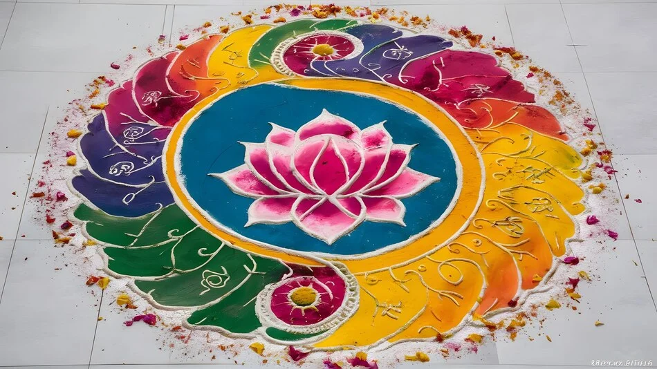 Traditional Wedding Rangoli Designs