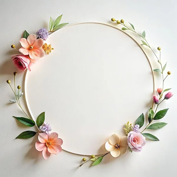 Floral Decor Ideas - Floral Hoops