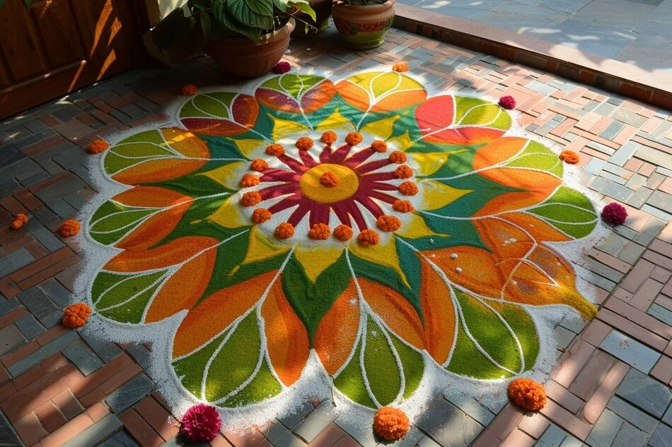 Traditional Wedding Rangoli Designs