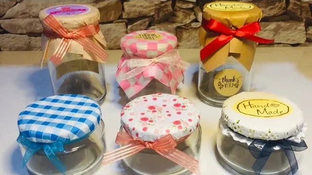 Wedding Gift Packing Idea - Glass Jars and Bottles for Edibles
