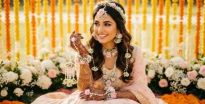 Mehndi Flower Jewellery