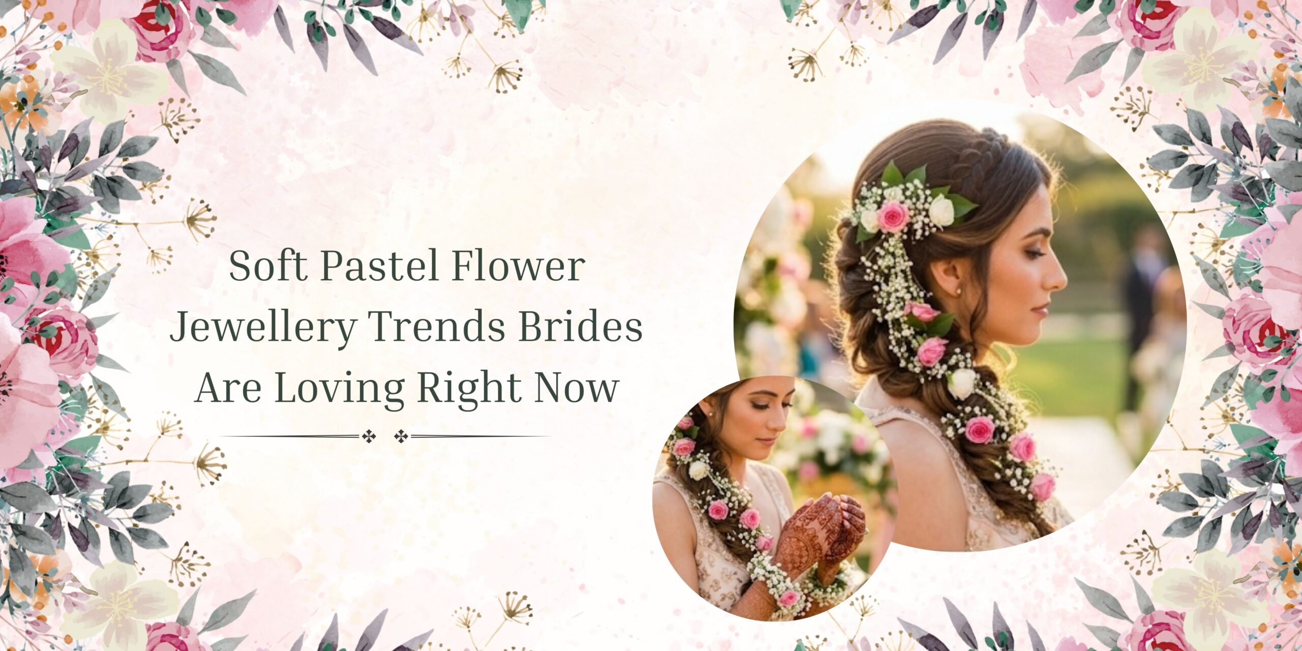 Soft Pastel Flower Jewellery Trends Brides Are Loving Right Now